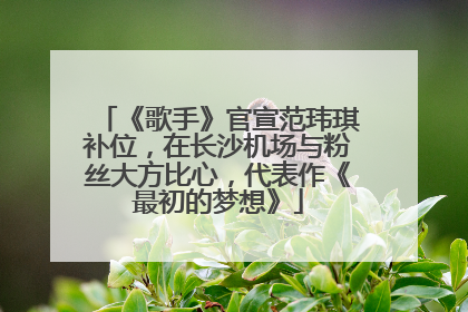 《歌手》官宣范玮琪补位，在长沙机场与粉丝大方比心，代表作《最初的梦想》