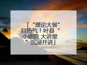 “理论大餐”冒热气！叶县“小庭院 大讲堂”沉浸开讲