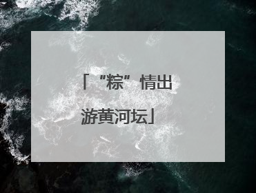 “粽”情出游黄河坛