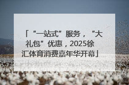 “一站式”服务，“大礼包”优惠，2025徐汇体育消费嘉年华开幕