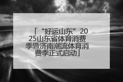 “好运山东”2025山东省体育消费季暨济南潮流体育消费季正式启动