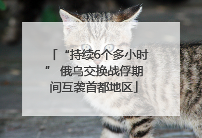 “持续6个多小时” 俄乌交换战俘期间互袭首都地区