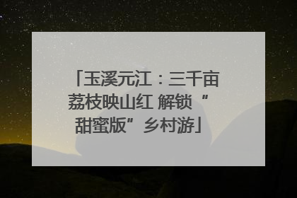 玉溪元江：三千亩荔枝映山红 解锁“甜蜜版”乡村游