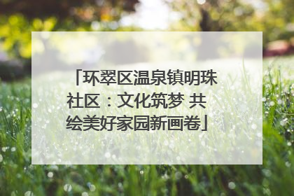 环翠区温泉镇明珠社区：文化筑梦 共绘美好家园新画卷