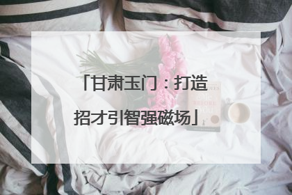 甘肃玉门：打造招才引智强磁场