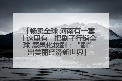 畅卖全球 河南有一套丨这里有一把刷子行销全球 鹿邑化妆刷：“刷”出美丽经济新世界