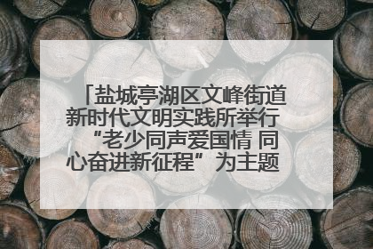 盐城亭湖区文峰街道新时代文明实践所举行“老少同声爱国情 同心奋进新征程”为主题的红色文化活动