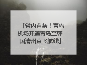 省内首条！青岛机场开通青岛至韩国清州直飞航线