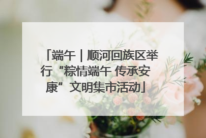 端午｜顺河回族区举行“粽情端午 传承安康”文明集市活动