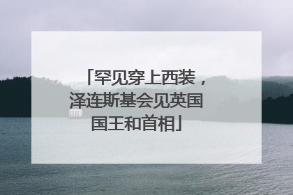 罕见穿上西装，泽连斯基会见英国国王和首相