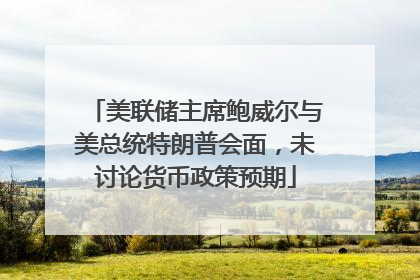 美联储主席鲍威尔与美总统特朗普会面，未讨论货币政策预期