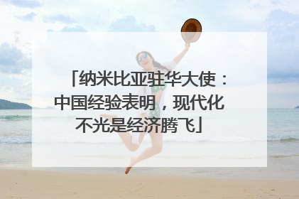纳米比亚驻华大使：中国经验表明，现代化不光是经济腾飞