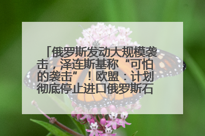 俄罗斯发动大规模袭击，泽连斯基称“可怕的袭击”！欧盟：计划彻底停止进口俄罗斯石油！油价飙涨