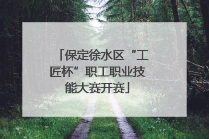 保定徐水区“工匠杯”职工职业技能大赛开赛