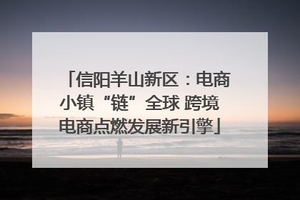信阳羊山新区：电商小镇“链”全球 跨境电商点燃发展新引擎