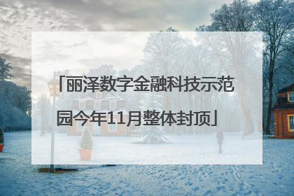 丽泽数字金融科技示范园今年11月整体封顶