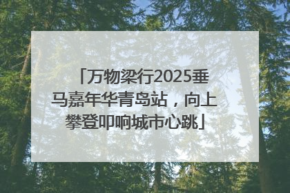 万物梁行2025垂马嘉年华青岛站，向上攀登叩响城市心跳
