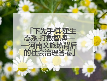 下先手棋·建生态系·打数智牌——河南文旅热背后的社会治理答卷
