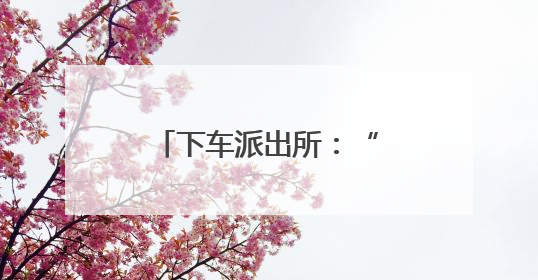 下车派出所：“平安夜巡” 让安全守护看得见