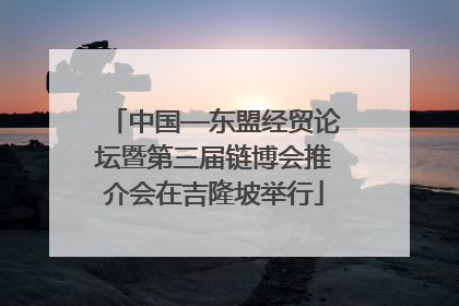 中国—东盟经贸论坛暨第三届链博会推介会在吉隆坡举行
