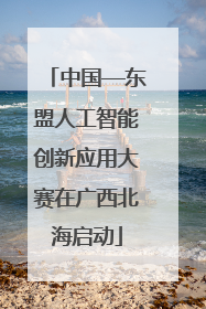 中国—东盟人工智能创新应用大赛在广西北海启动
