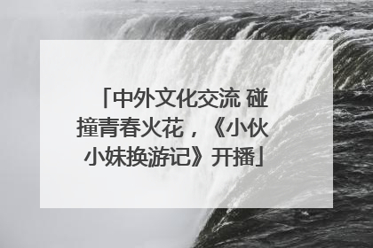 中外文化交流 碰撞青春火花，《小伙小妹换游记》开播