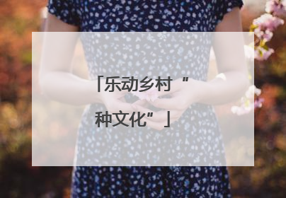 乐动乡村“种文化”