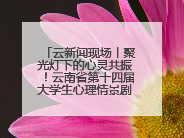 云新闻现场丨聚光灯下的心灵共振！云南省第十四届大学生心理情景剧决赛燃情开演