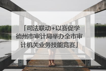 司法联动+以赛促学 德州市审计局举办全市审计机关业务技能竞赛