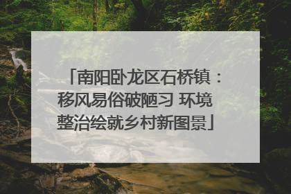 南阳卧龙区石桥镇：移风易俗破陋习 环境整治绘就乡村新图景