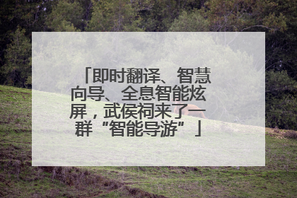 即时翻译、智慧向导、全息智能炫屏，武侯祠来了一群“智能导游”