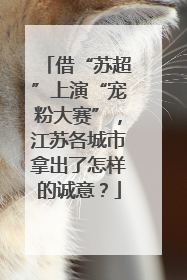 借“苏超”上演“宠粉大赛”，江苏各城市拿出了怎样的诚意？