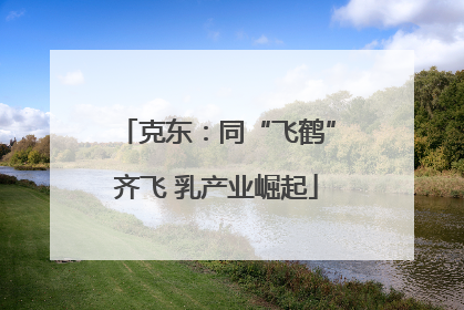 克东：同“飞鹤”齐飞 乳产业崛起