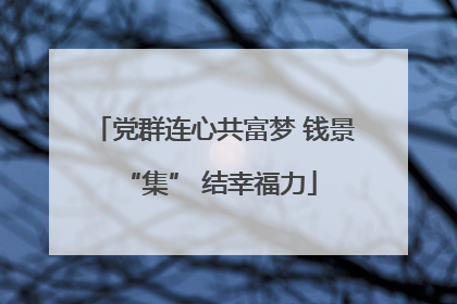 党群连心共富梦 钱景 “集” 结幸福力