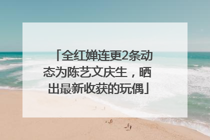 全红婵连更2条动态为陈艺文庆生，晒出最新收获的玩偶