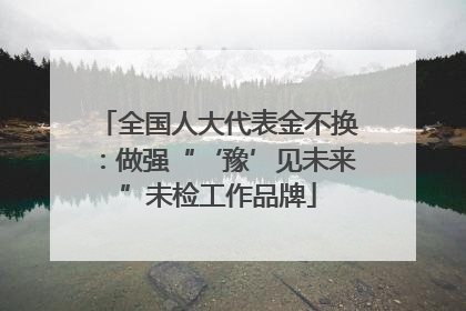 全国人大代表金不换：做强“‘豫’见未来”未检工作品牌