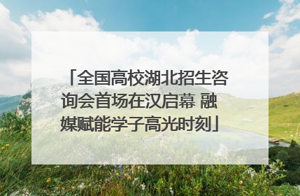 全国高校湖北招生咨询会首场在汉启幕 融媒赋能学子高光时刻