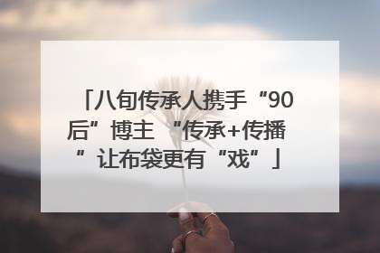 八旬传承人携手“90后”博主 “传承+传播”让布袋更有“戏”