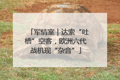 军情室｜达索“吐槽”空客，欧洲六代战机现“杂音”