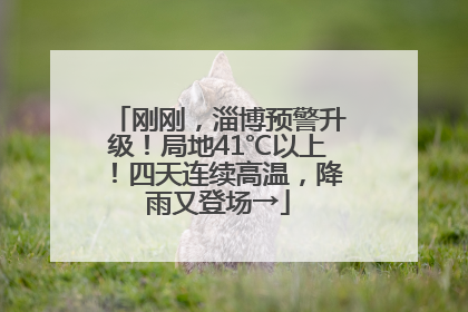 刚刚，淄博预警升级！局地41℃以上！四天连续高温，降雨又登场→