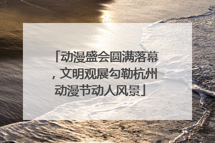 动漫盛会圆满落幕，文明观展勾勒杭州动漫节动人风景