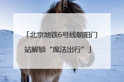 北京地铁6号线朝阳门站解锁“魔法出行”