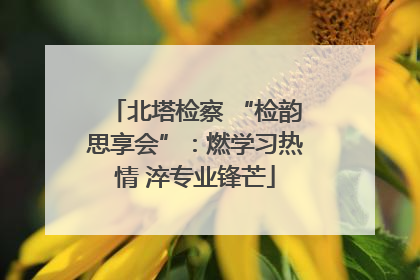 北塔检察 “检韵思享会”：燃学习热情 淬专业锋芒