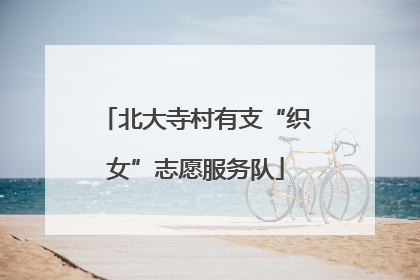 北大寺村有支“织女”志愿服务队