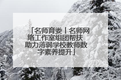 名师育娄丨名师网络工作室组团帮扶 助力薄弱学校教师数字素养提升