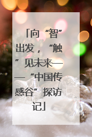 向“智”出发，“触”见未来——“中国传感谷”探访记