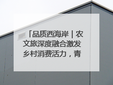 品质西海岸｜农文旅深度融合激发乡村消费活力，青岛西海岸新区的乡村振兴实践