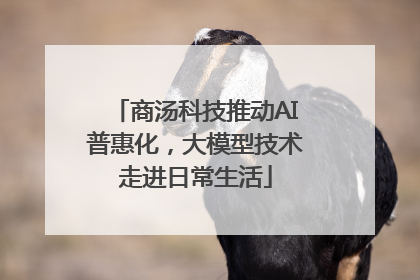 商汤科技推动AI普惠化，大模型技术走进日常生活