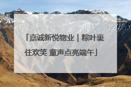 嘉诚新悦物业｜粽叶裹住欢笑 童声点亮端午