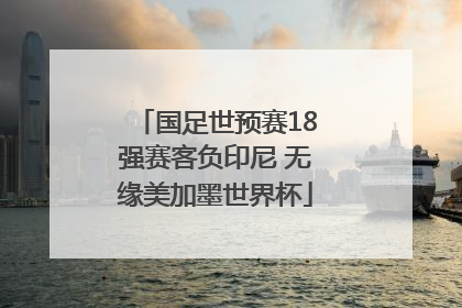 国足世预赛18强赛客负印尼 无缘美加墨世界杯